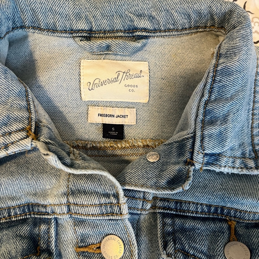 Universal Thread Jean Jacket Coat Small Spring/Fa… - image 7